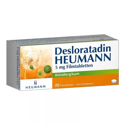 Desloratadin HEUMANN 5 mg potahované tablety, 20 ks