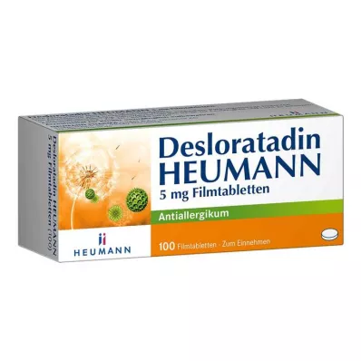 Desloratadin HEUMANN 5 mg potahované tablety, 100 ks