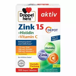 DOPPELHERZ Zinek+Histidin Depot Tablety aktivní, 100 ks