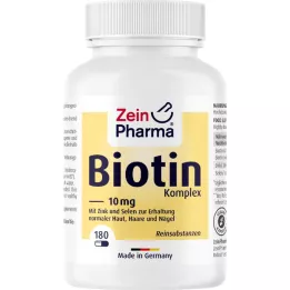 BIOTIN KOMPLEX Kapsle s vysokou dávkou 10 mg + zinek + selen, 180 ks