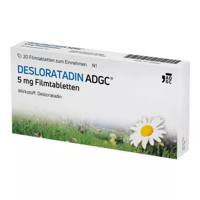 Desloratadin-ADGC 5 mg potahované tablety, 20 ks