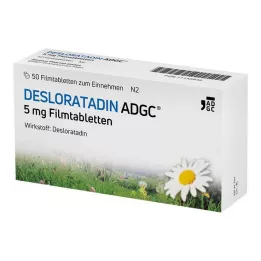 DESLORATADIN ADGC 5 mg potahované tablety, 50 ks