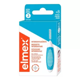 ELMEX Mezizubní kartáčky ISO velikost 3 0,6 mm modré, 8 ks