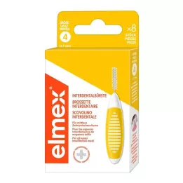 ELMEX Mezizubní kartáčky ISO velikost 4 0,7 mm žluté, 8 ks