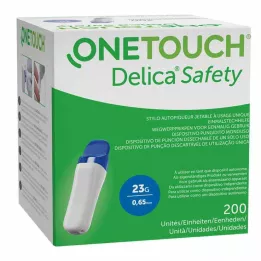 ONE TOUCH Bezpečnostní jednorázové lancingové zařízení Delica 23 G, 200 ks