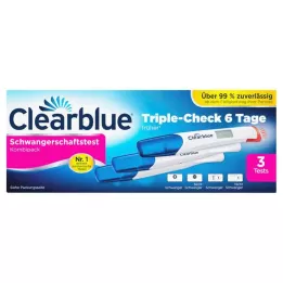 CLEARBLUE Těhotenství TripleCheck ultra-early, 3 ks