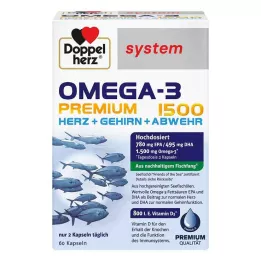 DOPPELHERZ Systém Omega-3 Premium 1500 kapslí, 60 kapslí