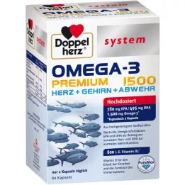 DOPPELHERZ Systém Omega-3 Premium 1500 kapslí, 60 kapslí