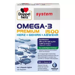 DOPPELHERZ Systém Omega-3 Premium 1500 kapslí, 120 kapslí