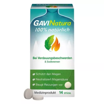 GAVINatura pastilky na zažívací potíže &amp; pálení žáhy, 14 ks