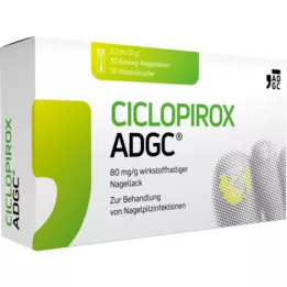 CICLOPIROX ADGC 80 mg/g účinné látky lak na nehty, 3,3 ml