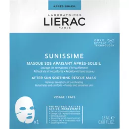 LIERAC Sunissime Zklidňující maska po opalování SOS , 1x18 ml