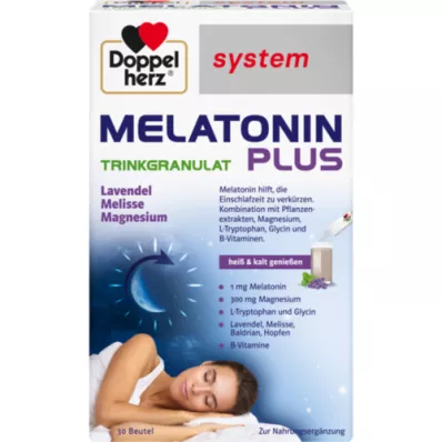 DOPPELHERZ Melatonin Plus Trinkgranulat system Btl, 30 ks