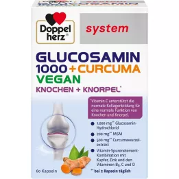 DOPPELHERZ Glukosamin 1000+Curcuma vegan syst.Kps., 60 ks