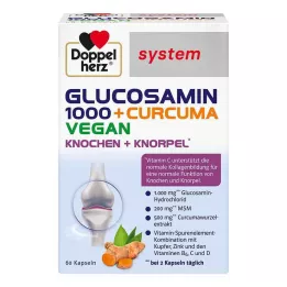 DOPPELHERZ Glukosamin 1000+Curcuma vegan syst.Kps., 60 ks