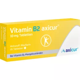 VITAMIN B2 AXICUR 10 mg tablety, 20 ks