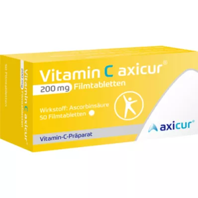 VITAMIN C AXICUR 200 mg potahované tablety, 50 ks