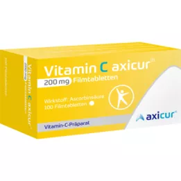 VITAMIN C AXICUR 200 mg potahované tablety, 100 ks
