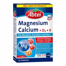 ABTEI Hořčík Vápník+D+K tablety, 42 ks