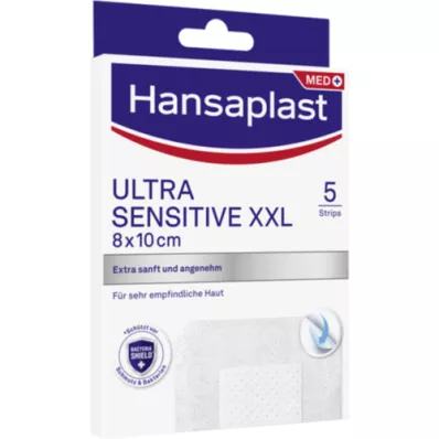 HANSAPLAST Ultra Sensitive obvaz na rány 8x10 cm XXL, 5 ks