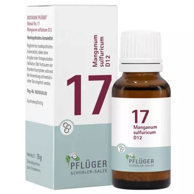 Biochemie Pflueger 17 Manganum sulfuricum D 12 kuliček, 15 g