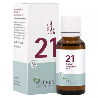 Biochemie Pflueger 21 Zincum chloratum D 12 kuliček, 15 g