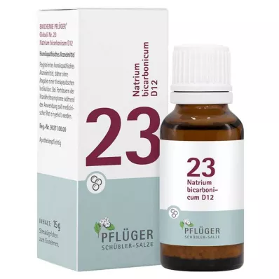 Biochemie Pflueger 23 Natrum bicarbonicum D 12 kuliček, 15 g Biochemie Pflueger 23 Natrum bicarbonicum D 12 kuliček, 15 g