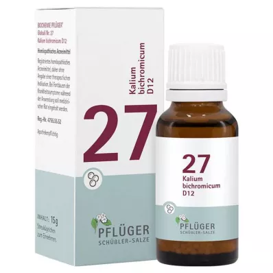 Biochemie Pflueger 27 Kalium bichromicum D 12 kuliček, 15 g