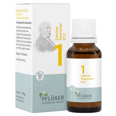 Biochemie Pflueger 1 Calcium fluoratum D 12 kuliček, 15 g