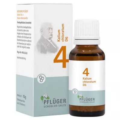 Biochemie Pflueger 4 Potassium chloratum D 6 kuliček, 15 g