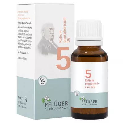 Biochemie Pflueger 5 Kalium phosphoricum D 6 globulí, 15 g