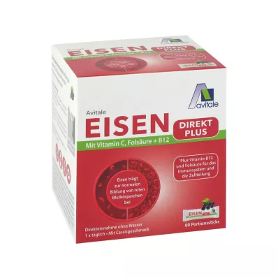 EISEN DIREKT plus vitamin C+kyselina listová+B12 v prášku, 60 ks EISEN DIREKT plus vitamin C+kyselina listová+B12 v prášku, 60 ks