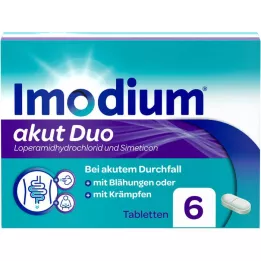 IMODIUM akut Duo 2 mg/125 mg tablety, 6 ks