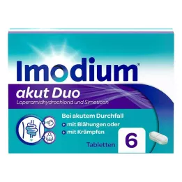 IMODIUM akut Duo 2 mg/125 mg tablety, 6 ks