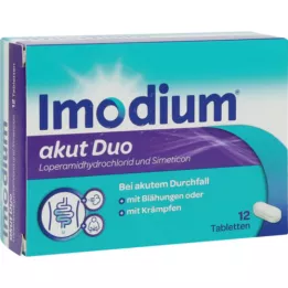 IMODIUM akut Duo 2 mg/125 mg tablety, 12 ks