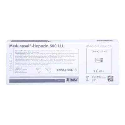 Medunasal heparin 500 I.U.Ampule, 10X5 ml