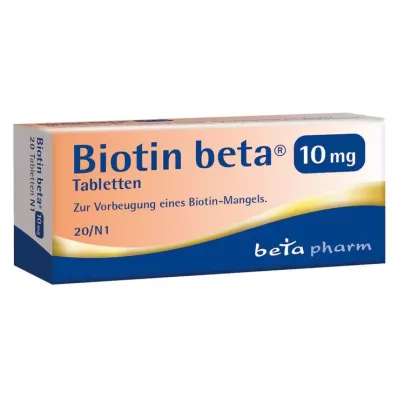 BIOTIN BETA 10 mg tablety, 20 ks