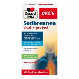 DOPPELHERZ Žvýkací tablety Heartburn acute+protect, 20 ks