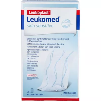 LEUKOMED Skin sensitive sterile 8x15 cm, 20 ks