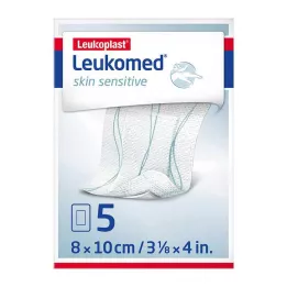 LEUKOMED kůže citlivá sterilní 8x10 cm, 5 ks