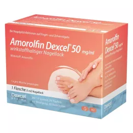 AMOROLFIN Dexcel 50 mg/ml lak na nehty s obsahem účinné látky, 5 ml