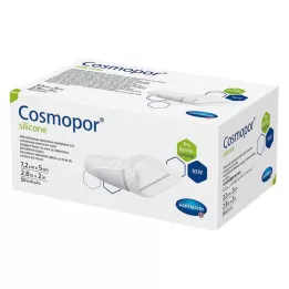 COSMOPOR silikonový obvaz na rány 5x7,2 cm, 50 ks