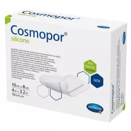 COSMOPOR silikonový obvaz na rány 8x10 cm, 10 ks