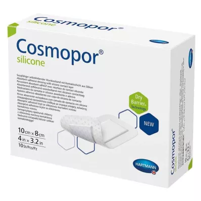 Cosmopor® silikonové krytí na rány 8x10 cm, 10 ks