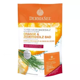 DERMASEL Koupelová sůl z Mrtvého moře Orange &amp; Cedrové dřevo, 1 p