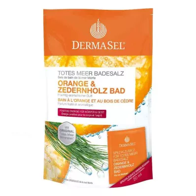 Dermasel Sůl do koupele z Mrtvého moře Pomeranč &amp; Cedrové dřevo (1 balení)