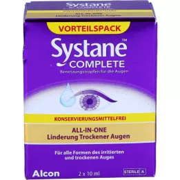 SYSTANE COMPLETE Oční lubrikant bez konzervační látky, 2 x 10 ml