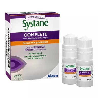 SYSTANE COMPLETE Oční lubrikant bez konzervační látky, 2 x 10 ml