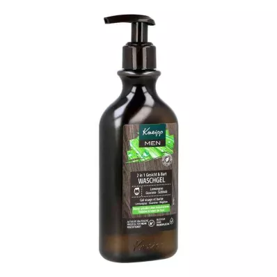 Kneipp Men 2v1 Face Gel&amp;Mycí gel na vousy (250 ml)