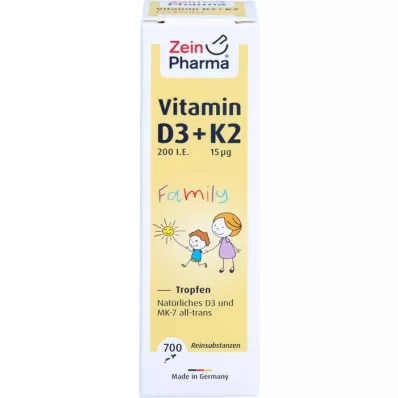 VITAMIN D3+K2 MK-7 všech trans Family drip, 20 ml